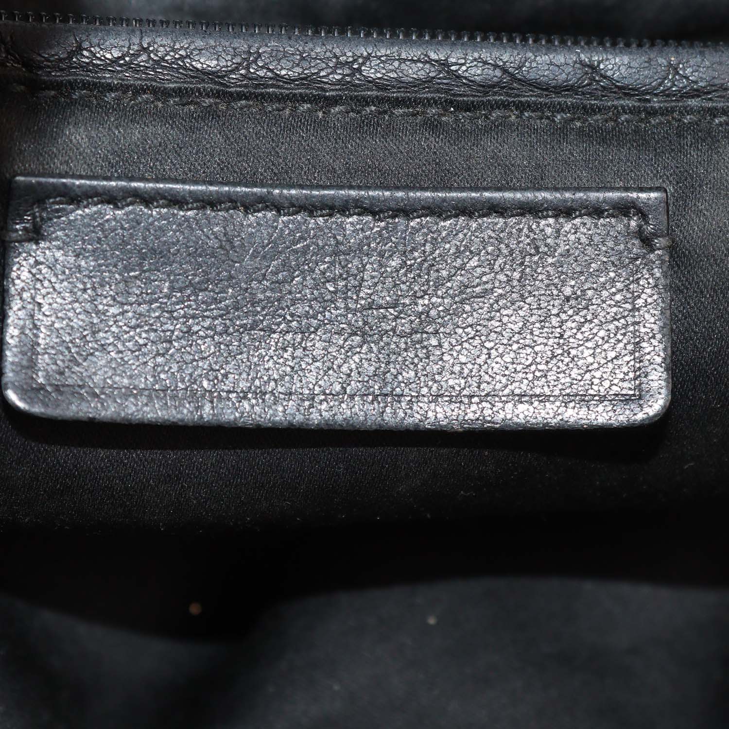 Yves Saint Laurent Black Leather Rive Gauche Tote