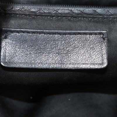 Yves Saint Laurent Black Leather Rive Gauche Tote