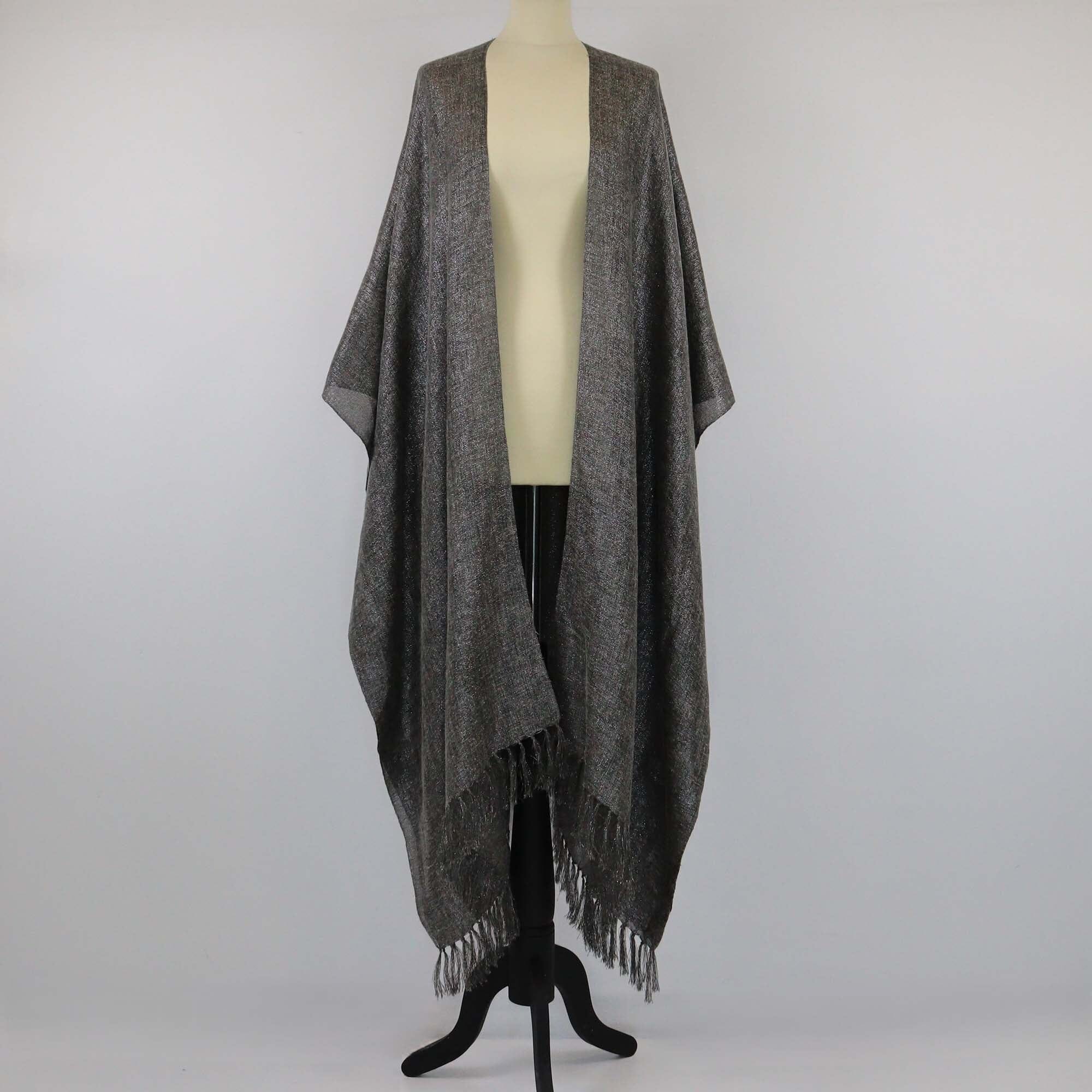 Brunello Cucinelli Gray Lurex Maxi Kaftan Womens Brunello Cucinelli 