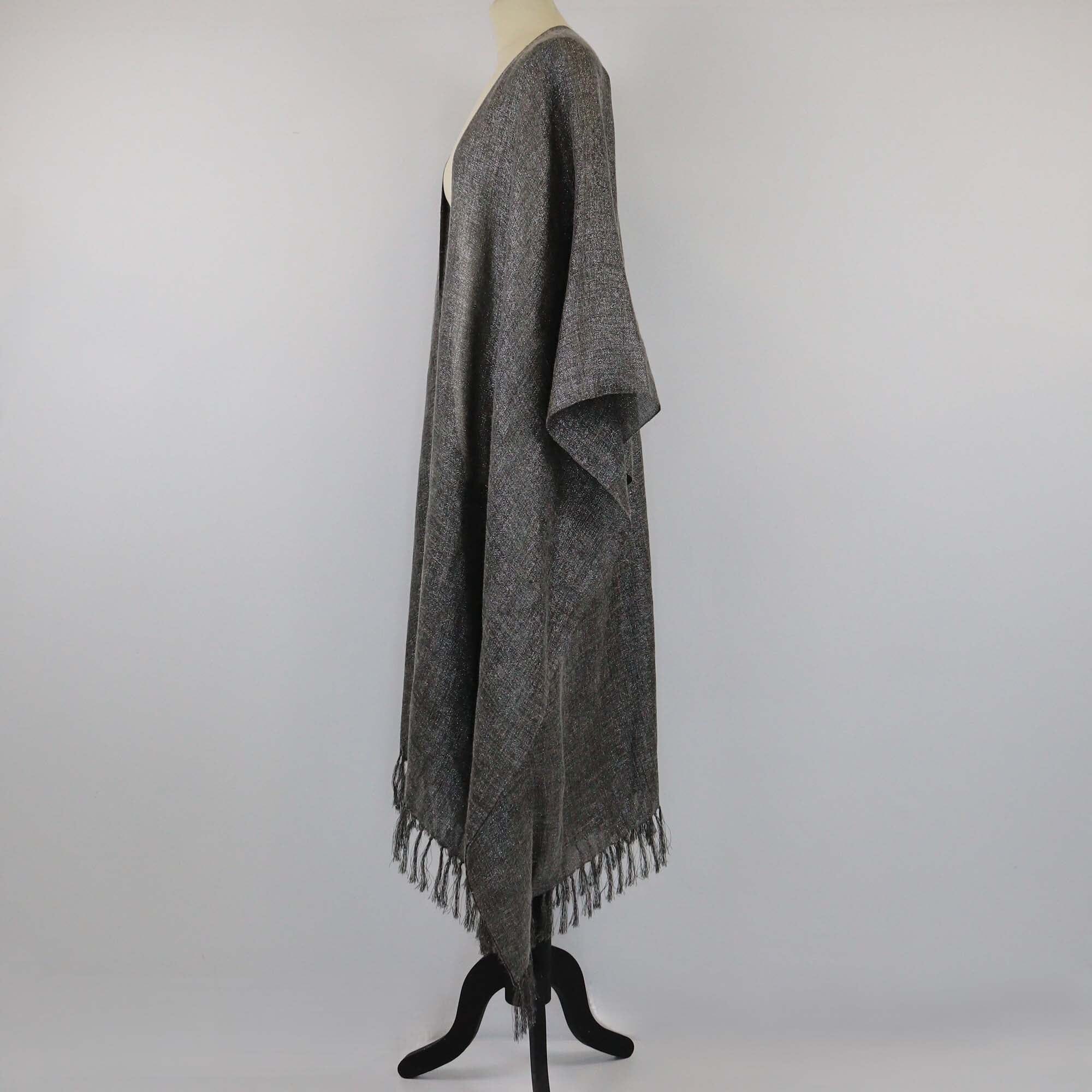 Brunello Cucinelli Gray Lurex Maxi Kaftan Womens Brunello Cucinelli 