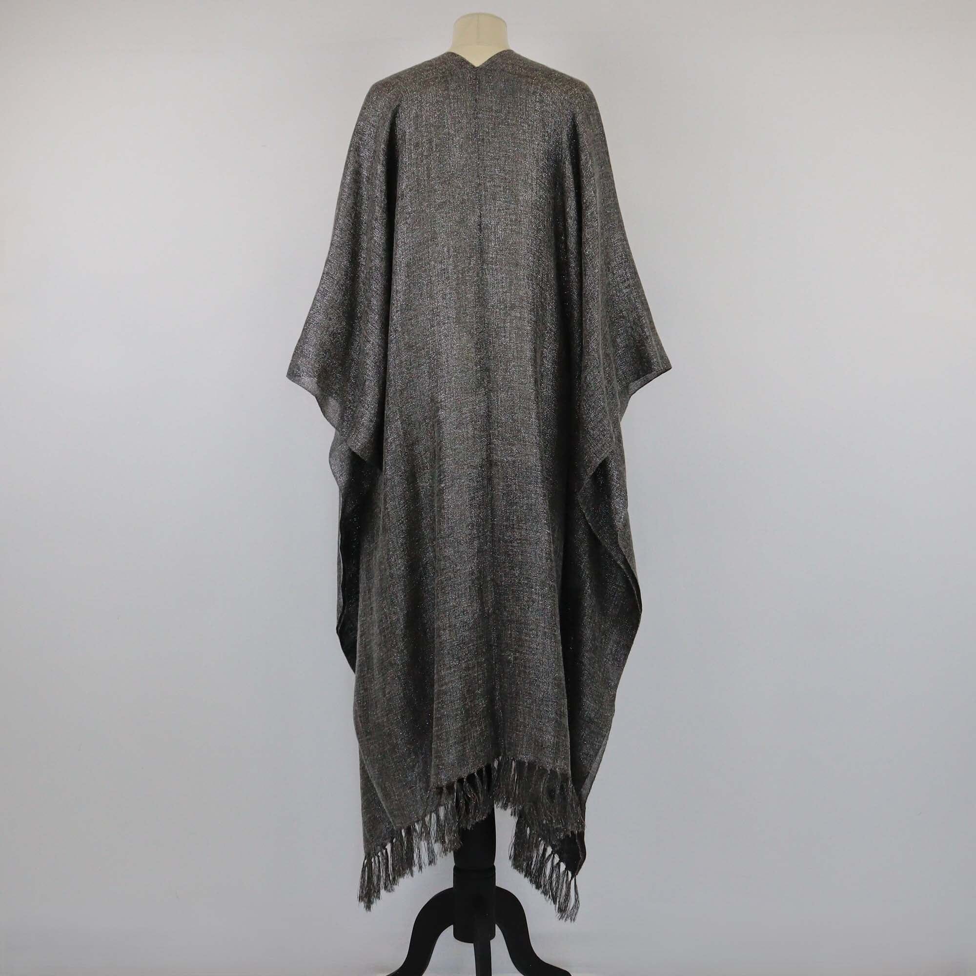 Brunello Cucinelli Gray Lurex Maxi Kaftan Womens Brunello Cucinelli 