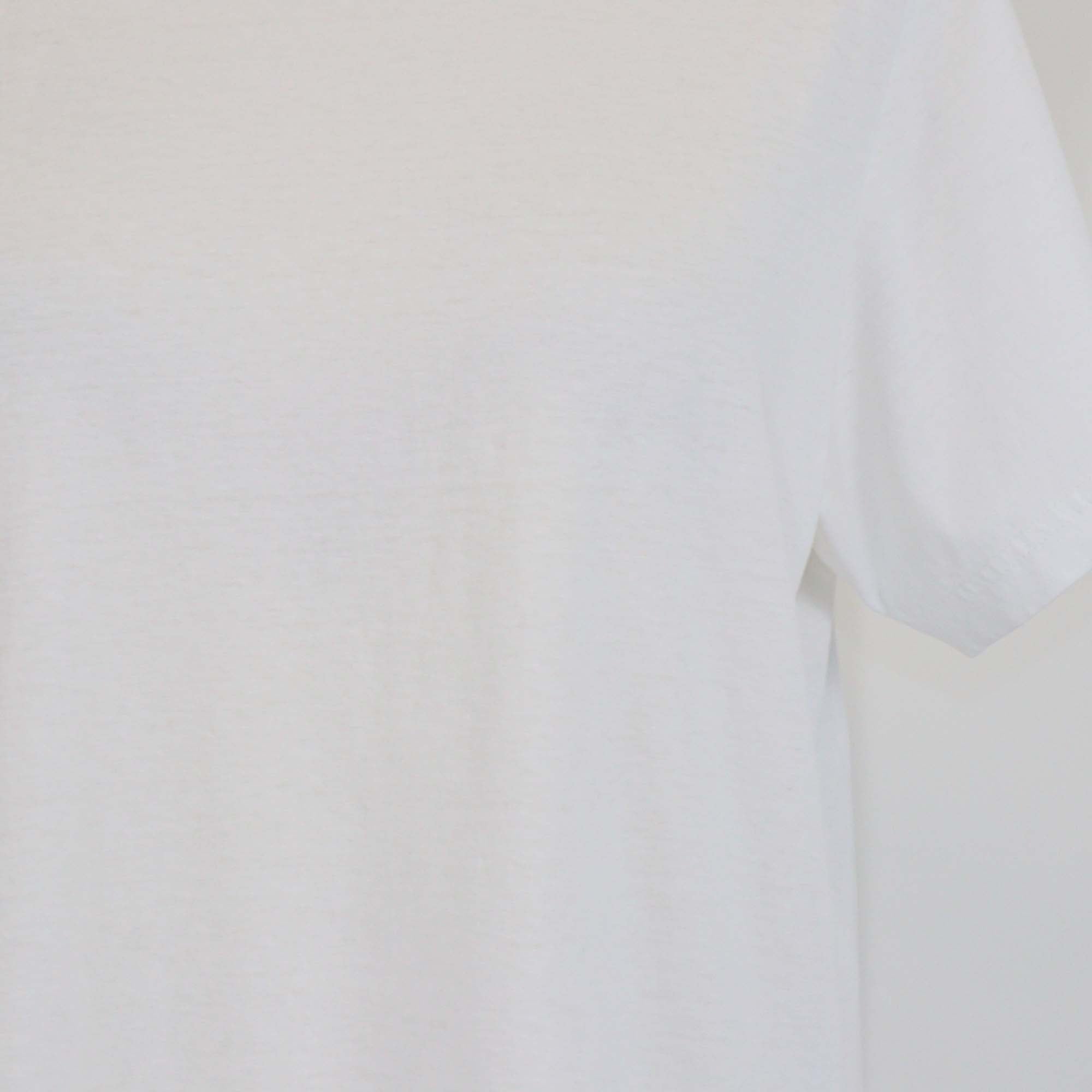 Chloe White Cotton Logo Embroidered T-Shirt