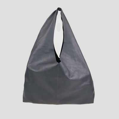 The Row Dark Grey Leather New Bindle Bag