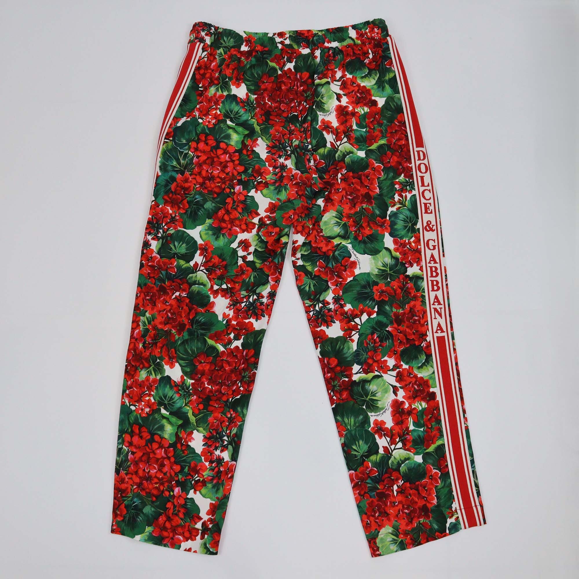 Dolce & Gabbana Multicolor Floral Printed Jogger Pants Womens Dolce & Gabbana 