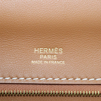 Hermes Gold Togo and Swift Leather 24/24 29 Bag w/ Twilly