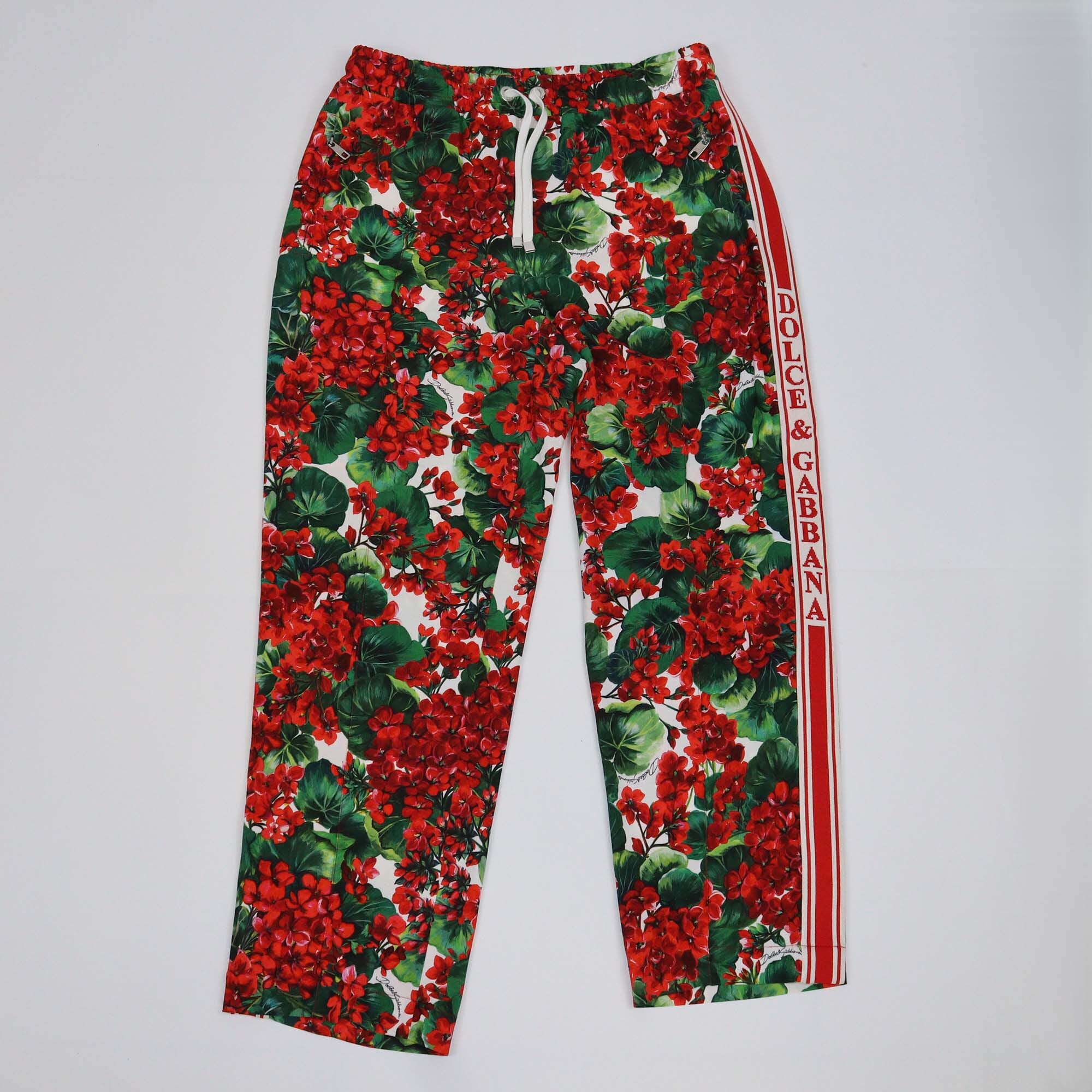 Dolce & Gabbana Multicolor Floral Printed Jogger Pants Womens Dolce & Gabbana 