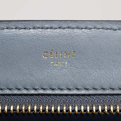 Celine Tricolor Leather and Suede Medium Trapeze Top Handle Bag