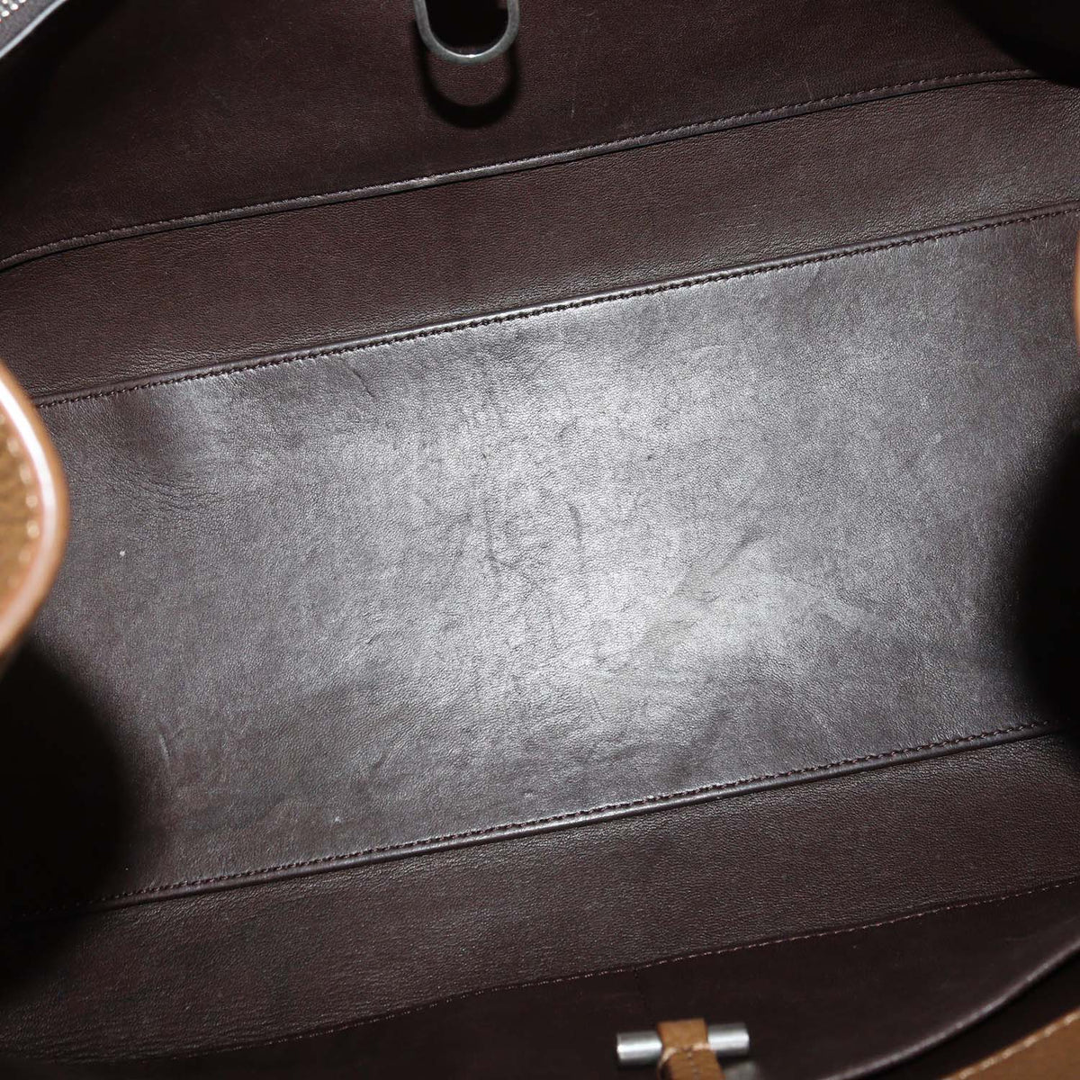 The Row Brown Leather E/W Margaux Tote