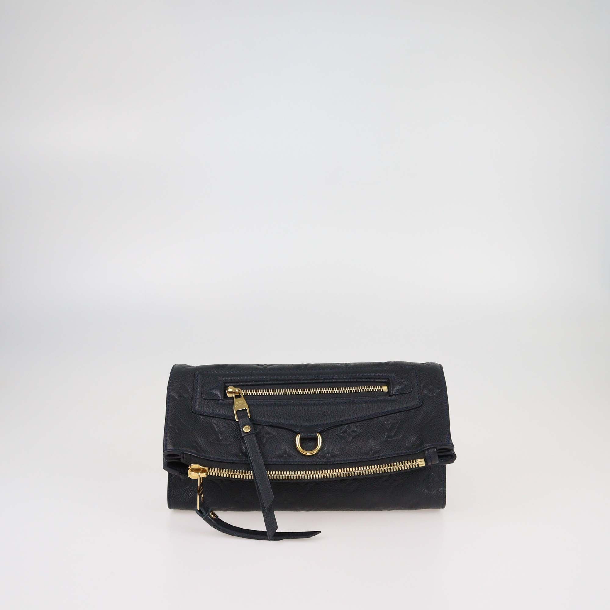 Louis Vuitton Bleu Infini Monogram Empreinte Leather Petillante Clutch