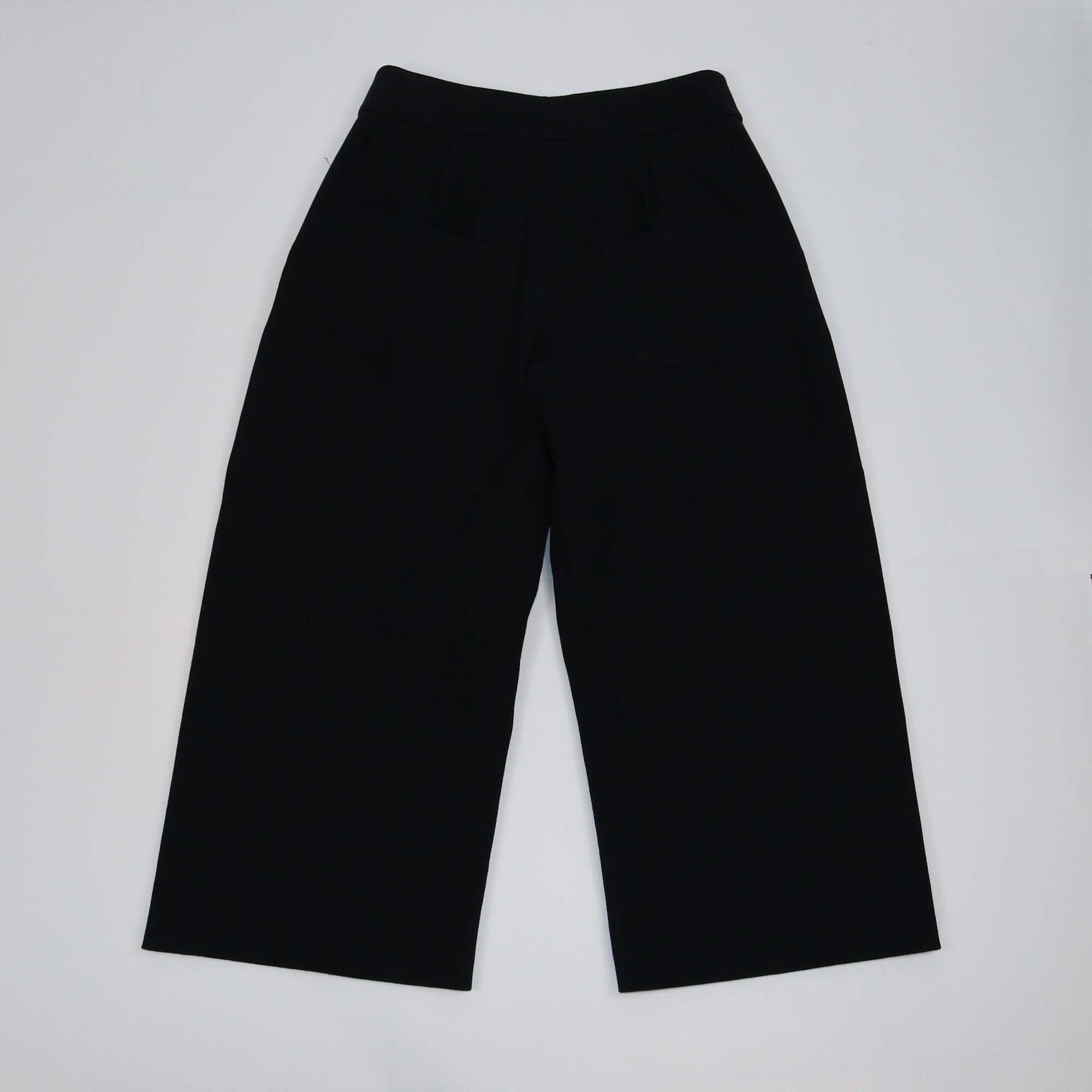 Marni Black High Waist Wide Leg Pants Womens Marni 