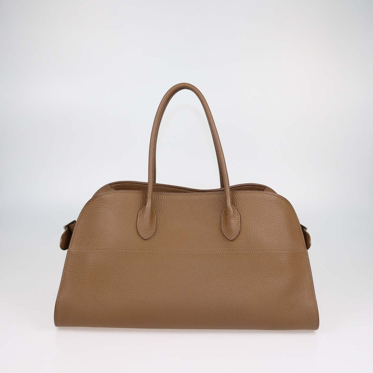 The Row Brown Leather E/W Margaux Tote