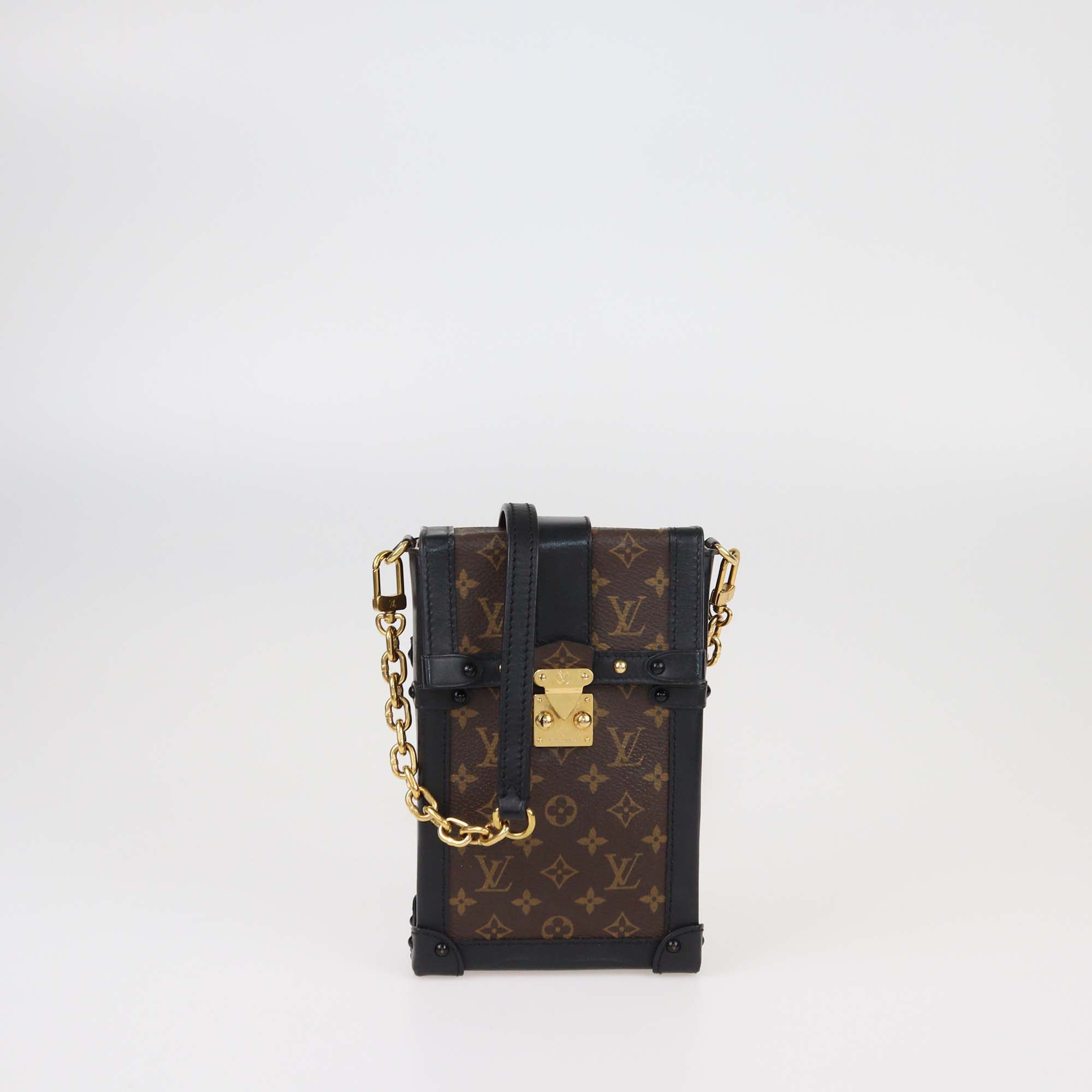 Louis Vuitton Pochette Trunk Vertical Monogram Canvas Crossbody Bag