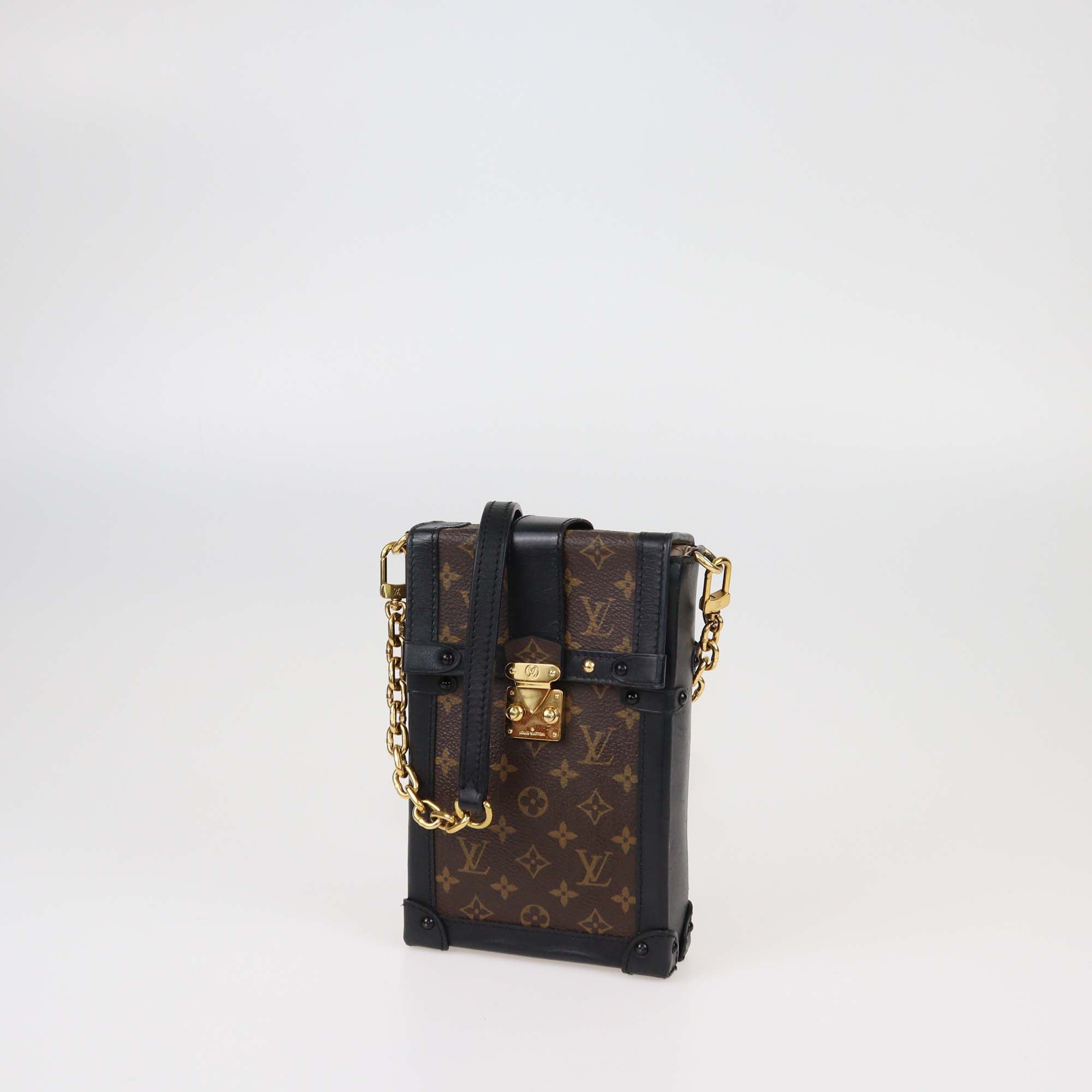Louis Vuitton Pochette Trunk Vertical Monogram Canvas Crossbody Bag