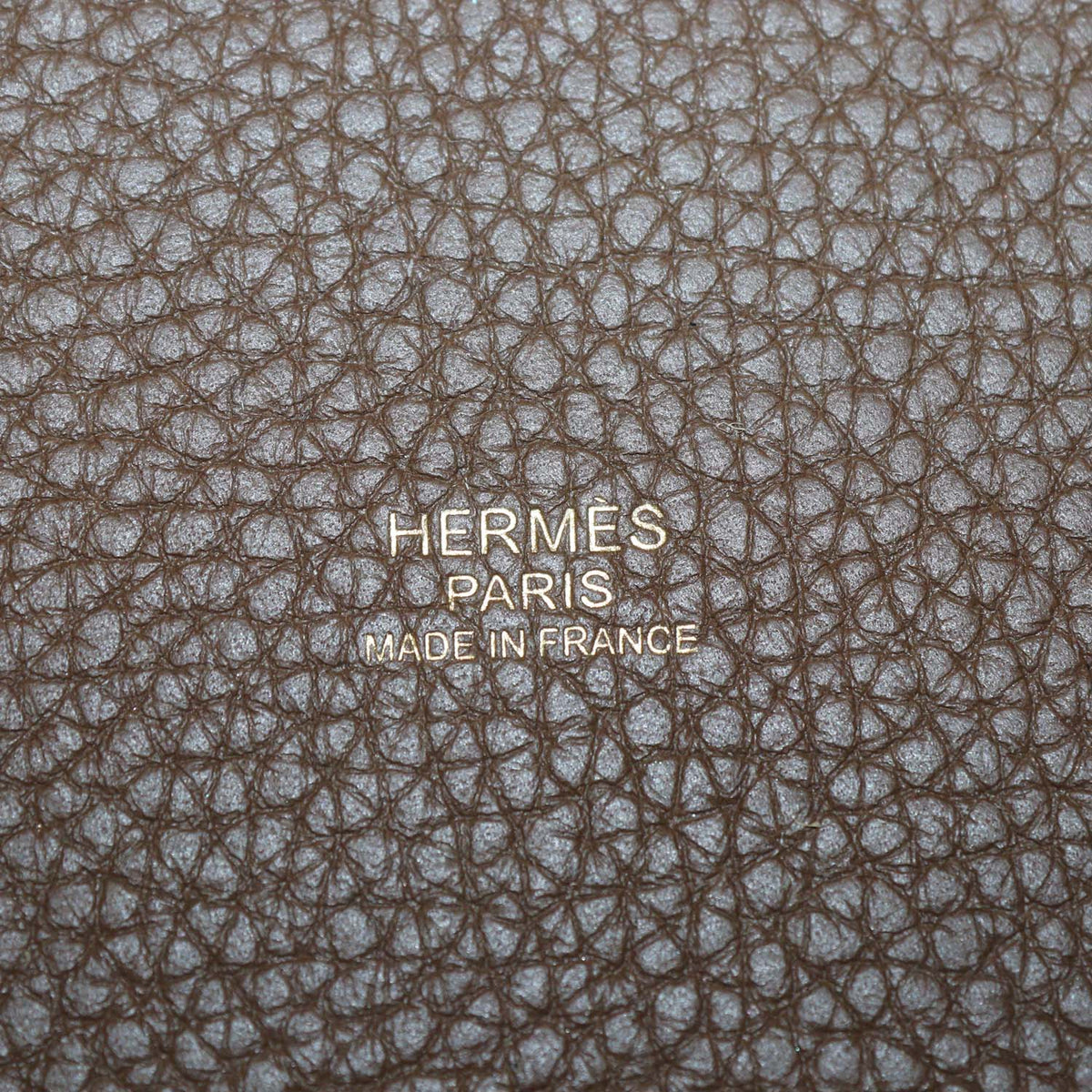 Hermes Brown Clemence Leather Picotin Lock 22 Bag