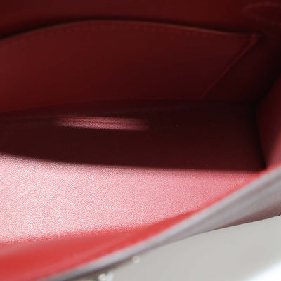 Hermes Rouge H, Gold Epsom Leather Mini Kelly Sellier II Bag