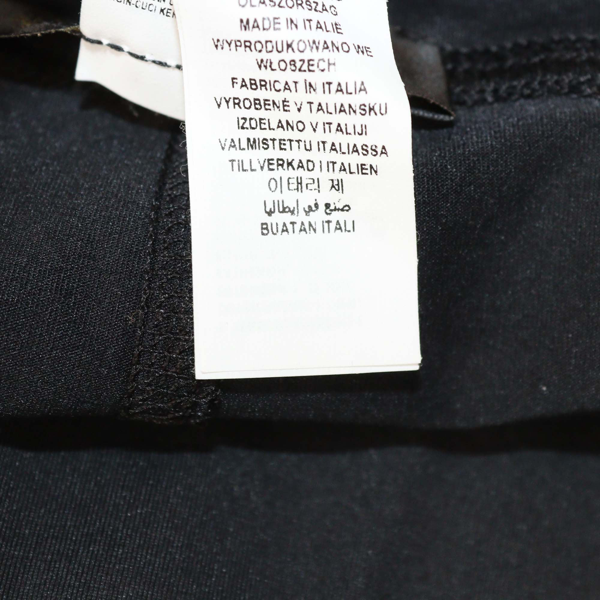Versace Black Polyamide Greca Border Waistband Trunks