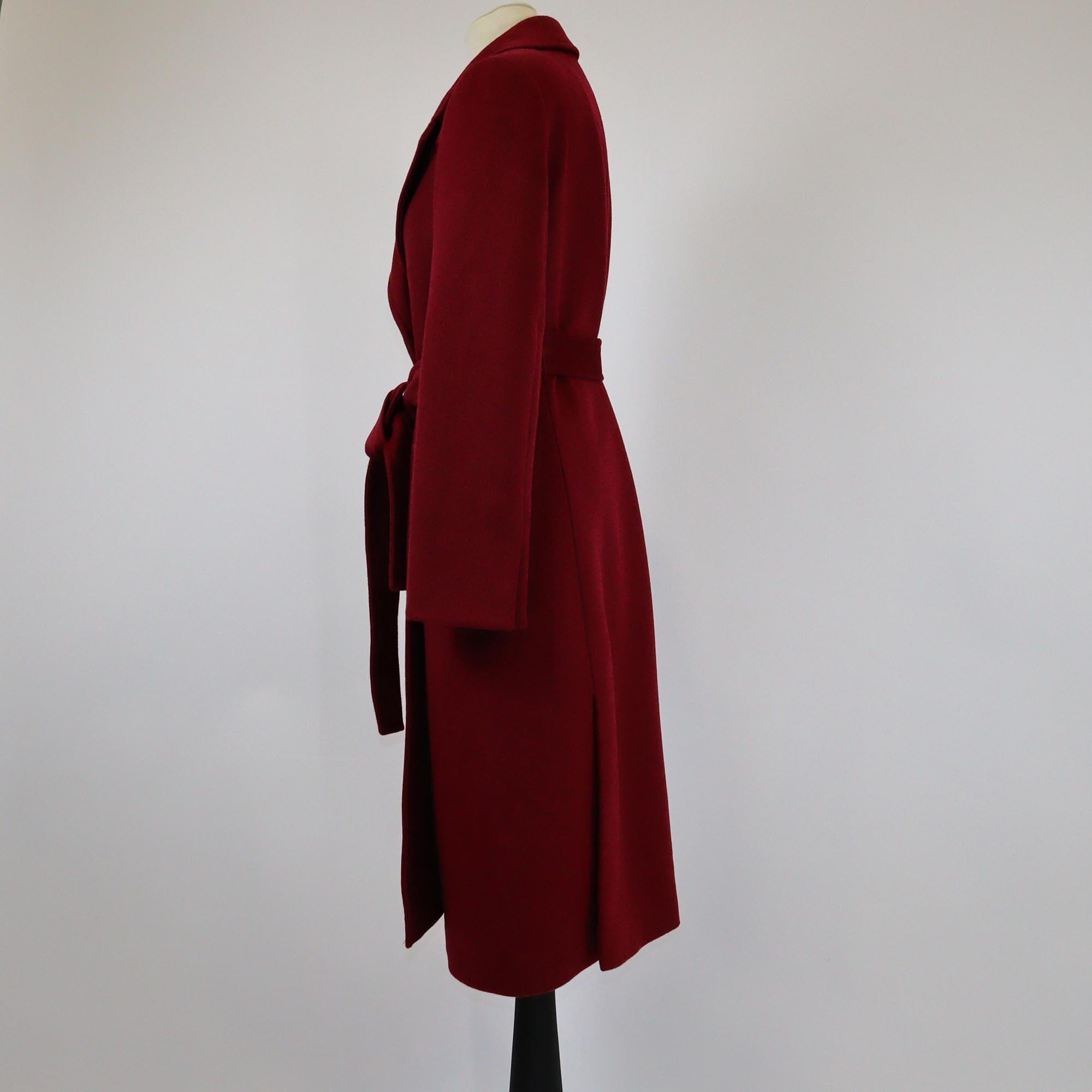 MAX&Co Dark Red Belted Regular Fit Trench Coat Womens MAX&Co. 