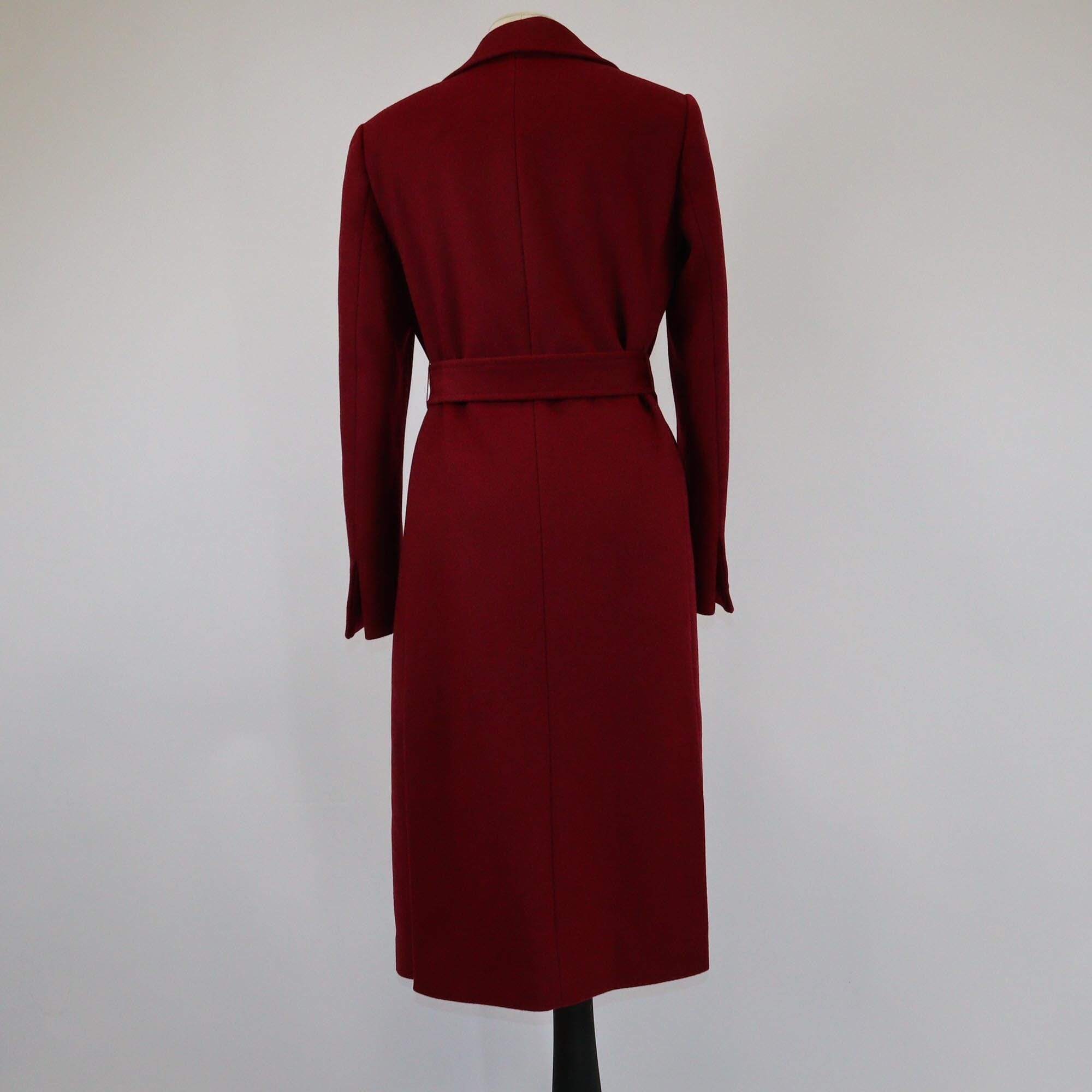 MAX&Co Dark Red Belted Regular Fit Trench Coat Womens MAX&Co. 