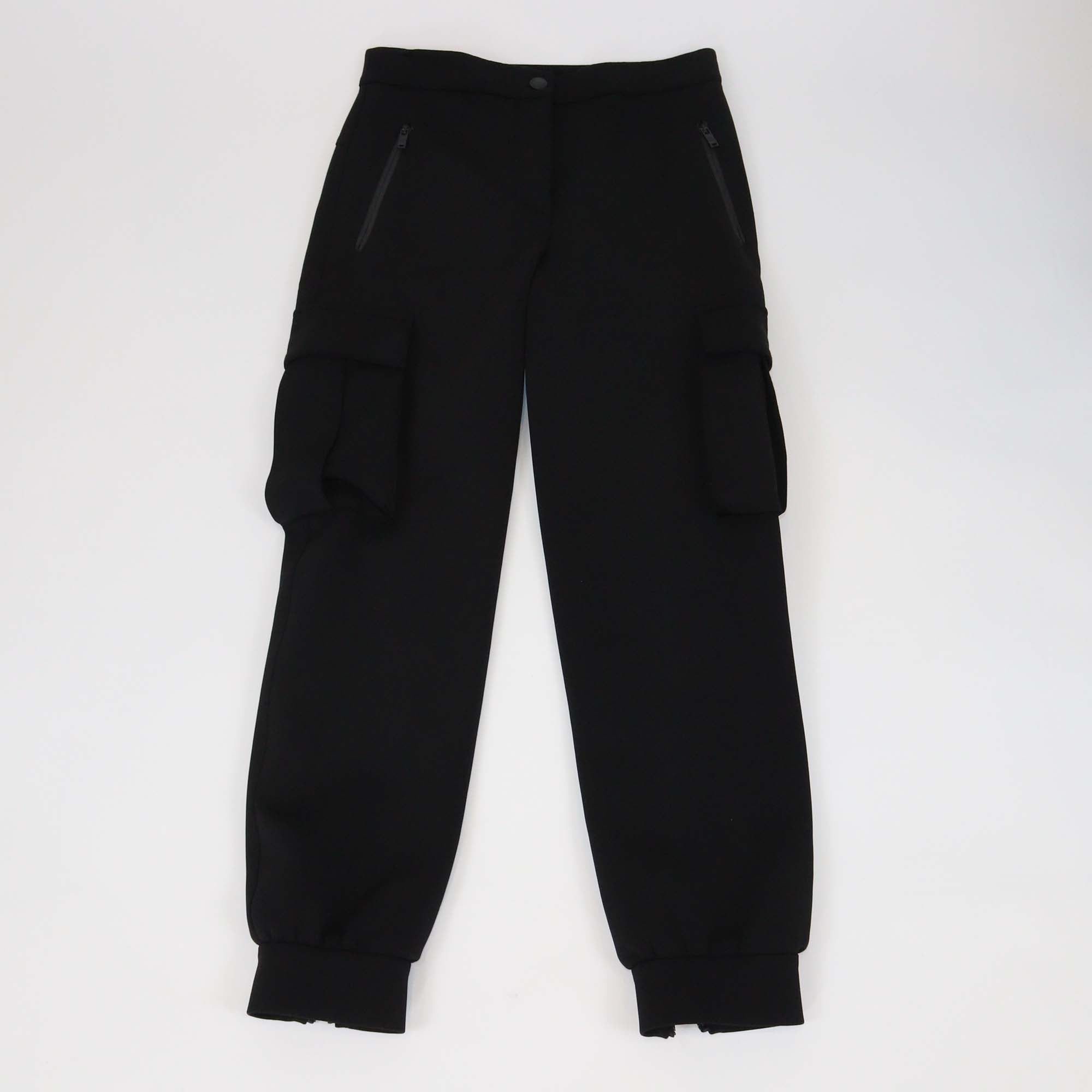 Louis Vuitton Black Technical Jersey Side Pocket Skinny Leg Pants