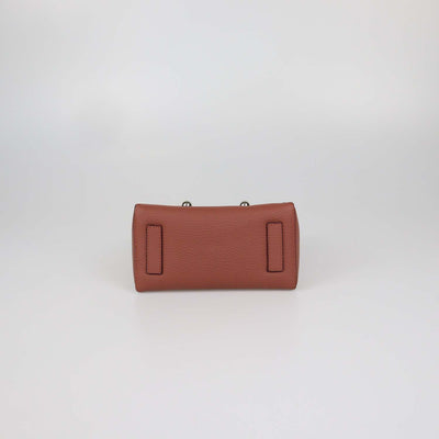 Strathberry Sienna Leather and Suede Nano Mosaic Top Handle Bag