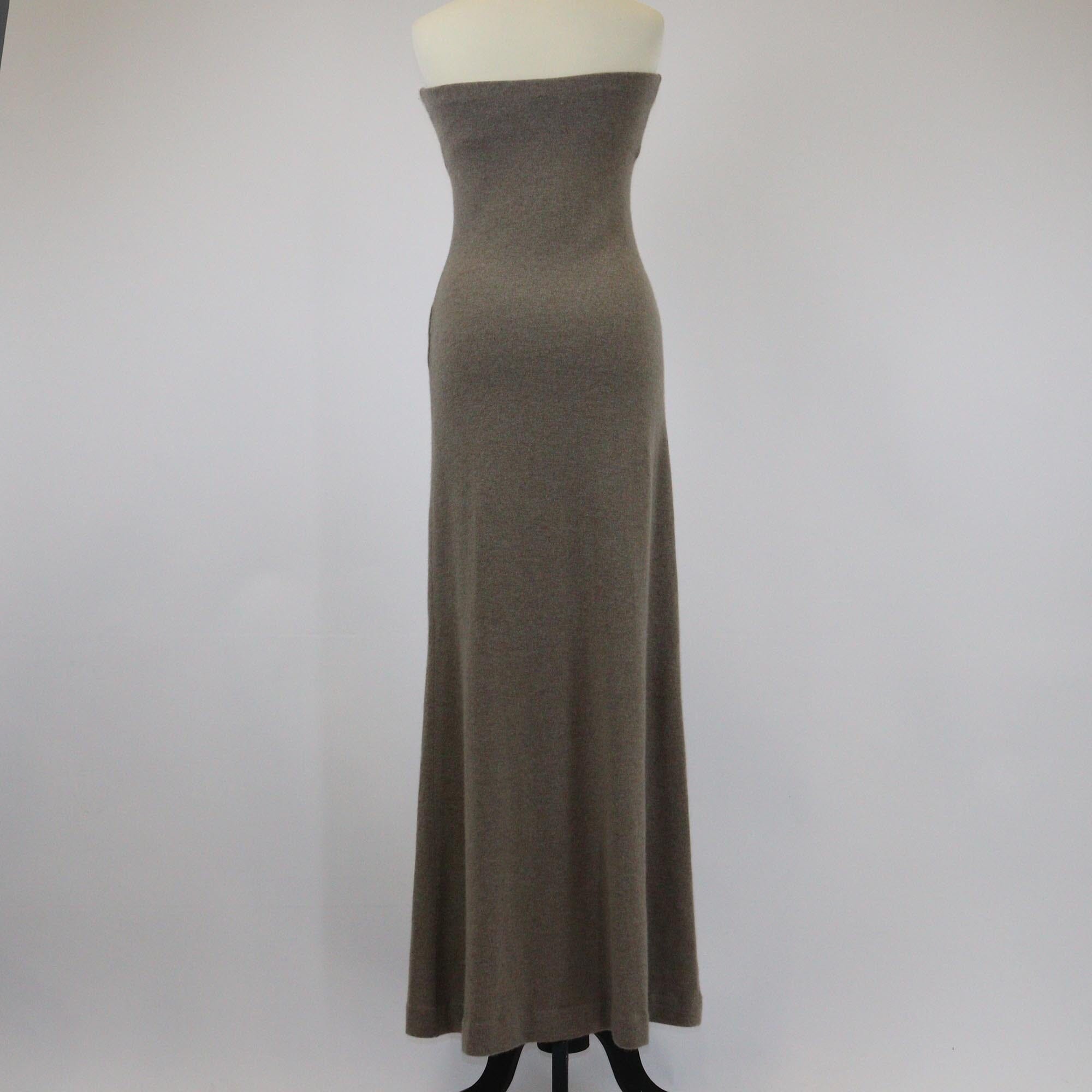 Ralph Lauren Beige Strapless Long Dress Womens Ralph Lauren 