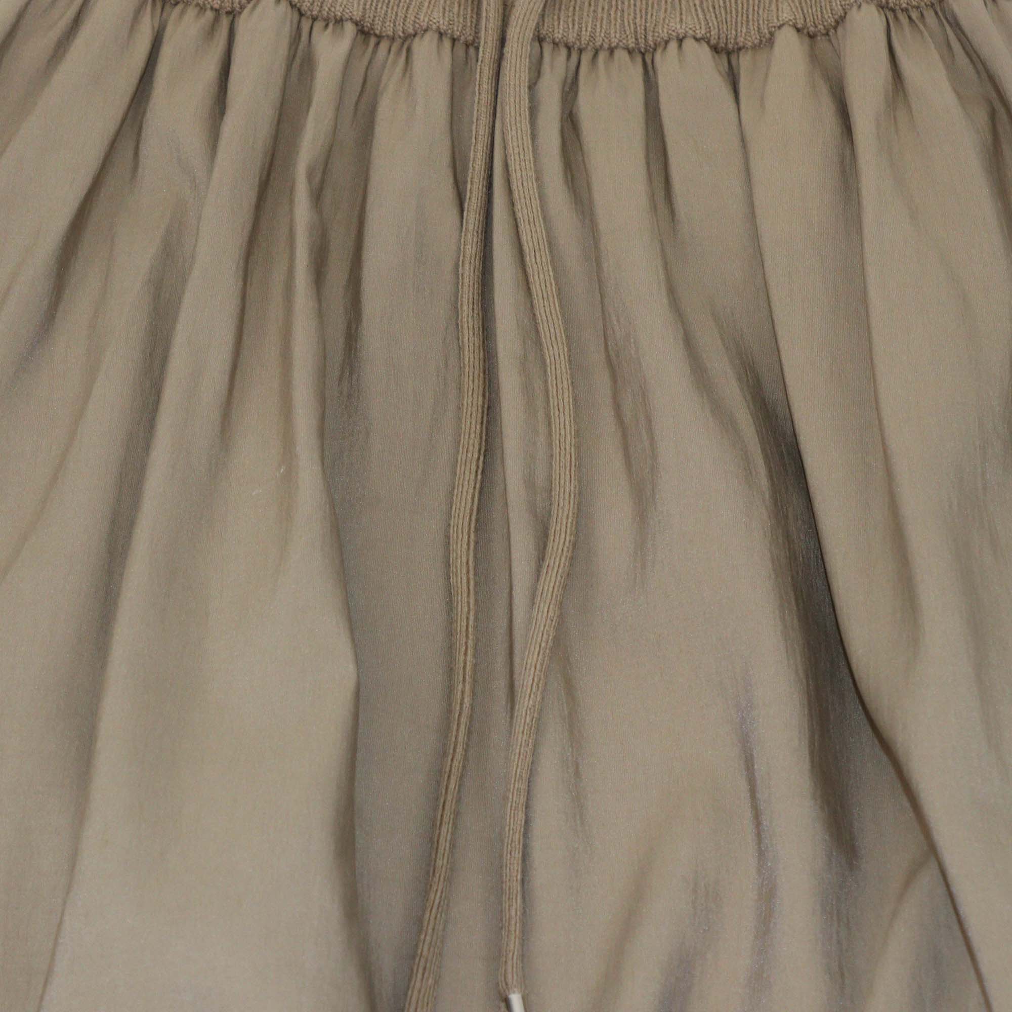 Loewe Brown Silk Blend Elastic Waist Drawstring Harlem Pants