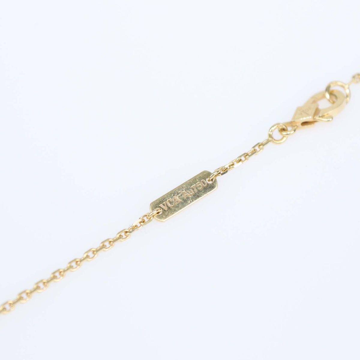 Van Cleef & Arpels 18K Yellow Gold Vintage Alhambra Necklace