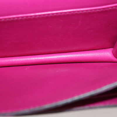 Hermes Rose Pourpre Epsom Leather Constance 18 Bag
