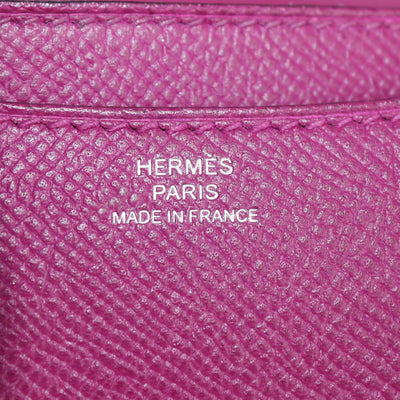 Hermes Rose Pourpre Epsom Leather Constance 18 Bag