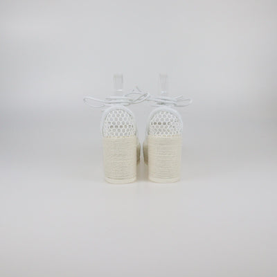 Bottega Veneta White Wedge Espadrilles Womens Bottega Veneta 