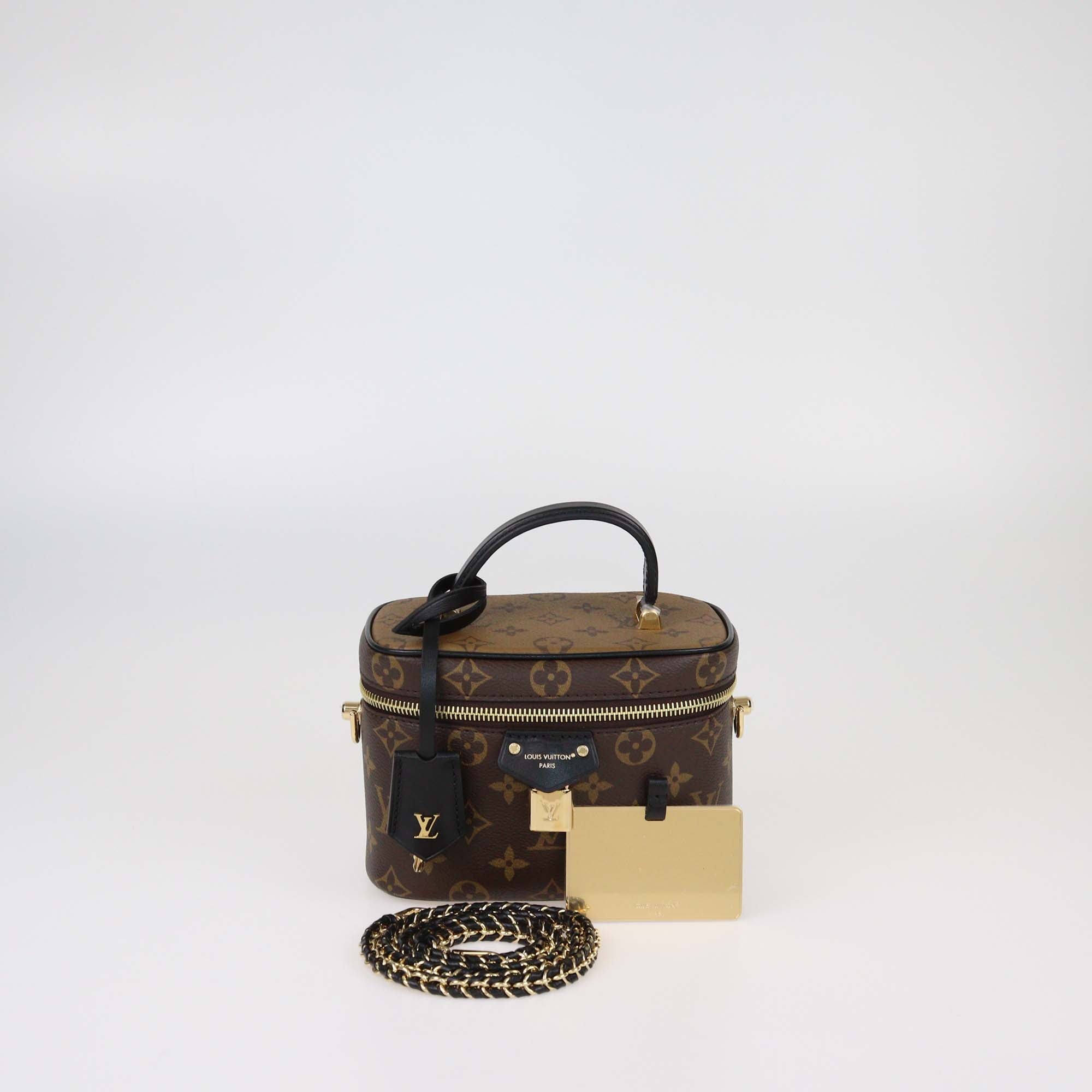 Louis Vuitton Monogram Reverse Canvas Vanity PM Chain Bag