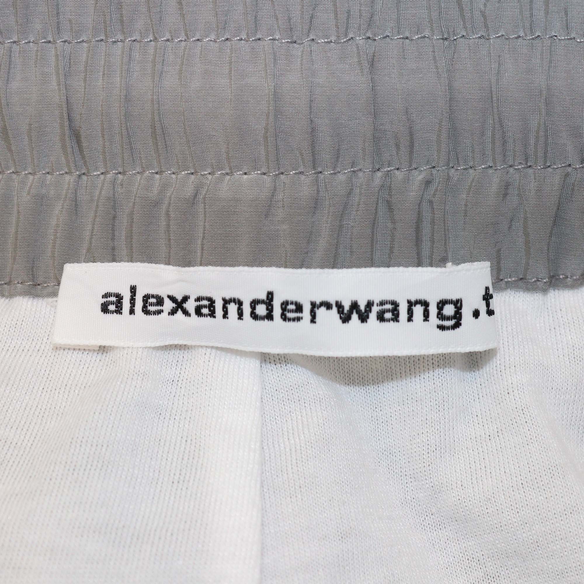 Alexander Wang Grey Nylon Sweatpants