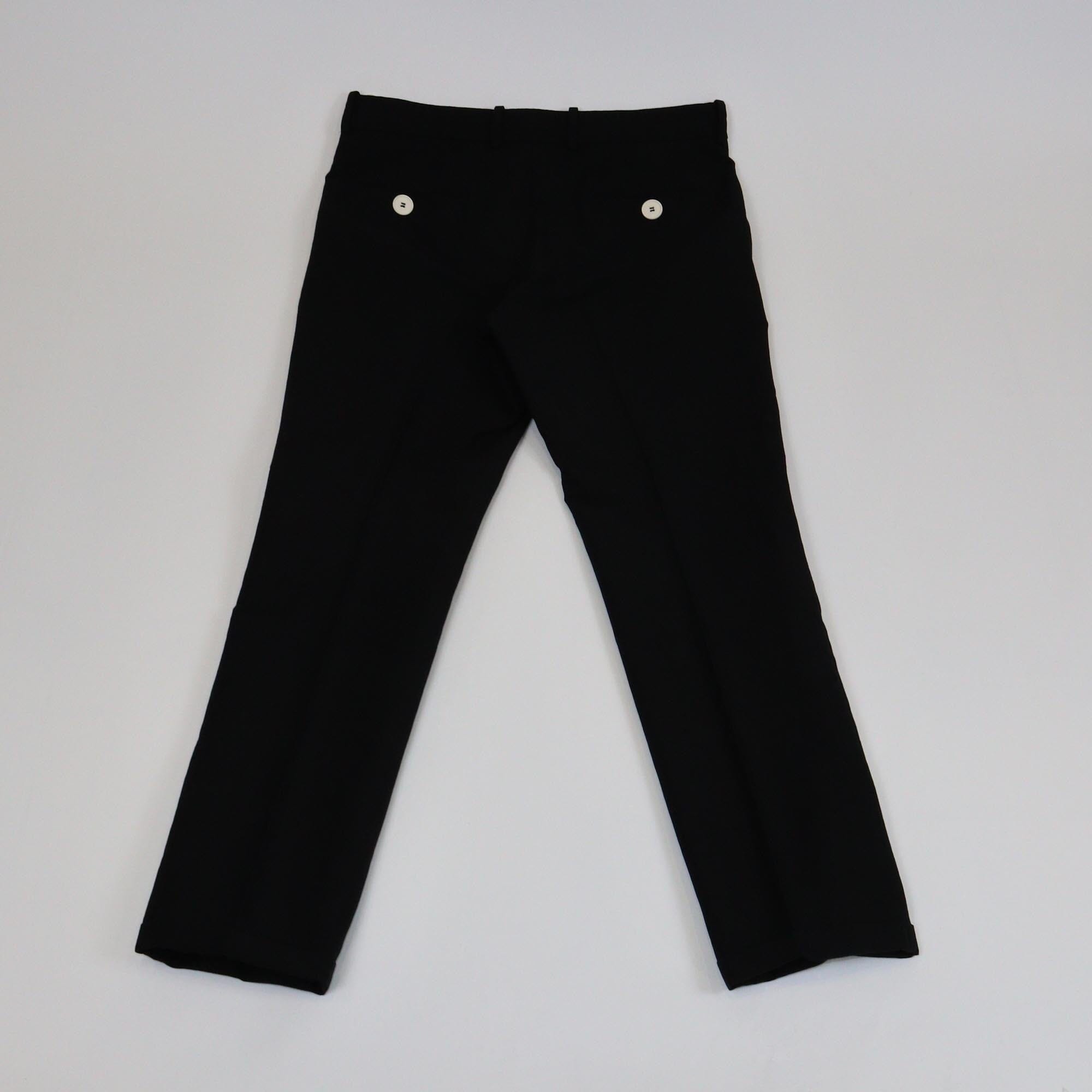 Marni Black Straight Leg Pants Womens Marni 