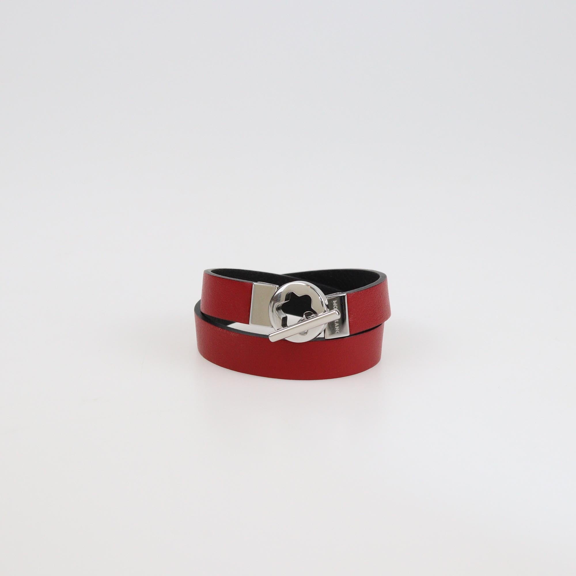 Montblanc Bicolor Reversible Double Loop Toggle Bracelet 55 Womens Mont Blanc 