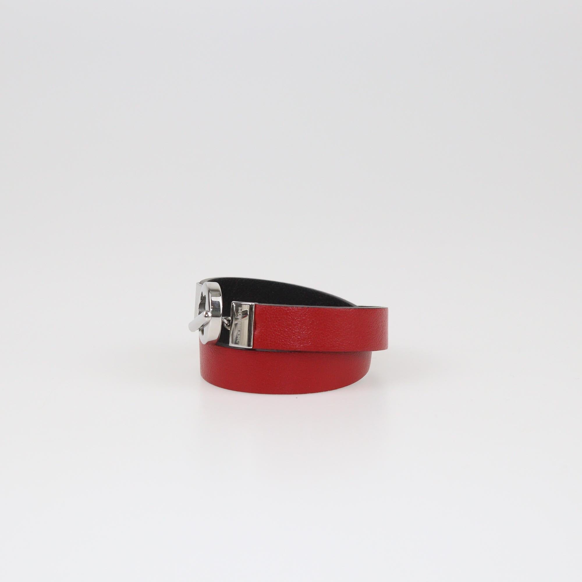 Montblanc Bicolor Reversible Double Loop Toggle Bracelet 55 Womens Mont Blanc 