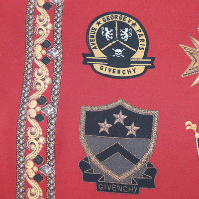 Givenchy Multicolor Printed Logo Silk Square Scarf