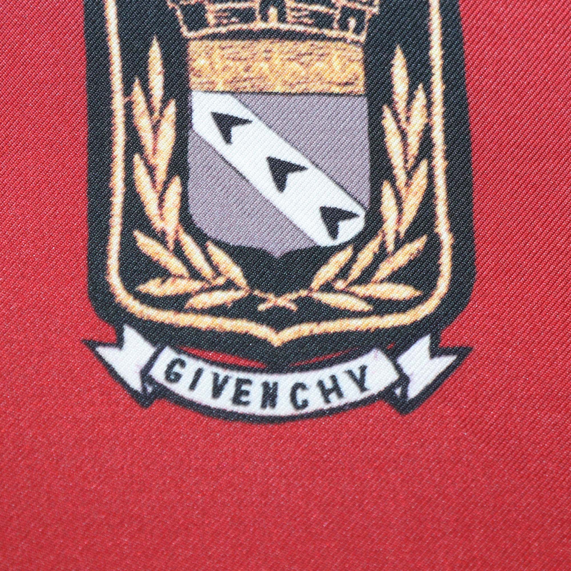 Givenchy Multicolor Printed Logo Silk Square Scarf