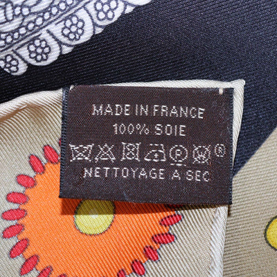 Hermes Multicolor Silk Selle De Dignitaire Scarf 90