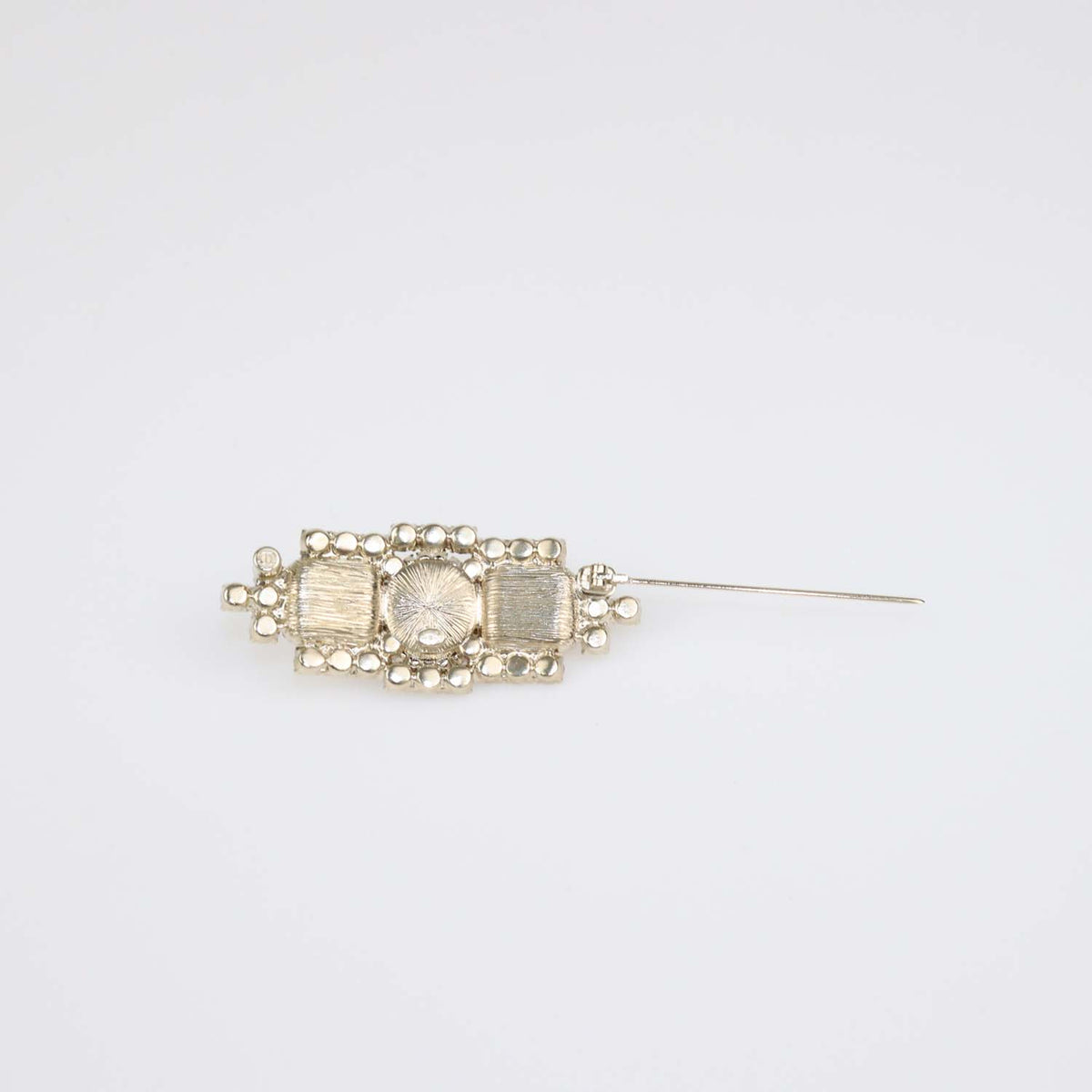 Chanel Gold Tone Pearl and Crystal Pin Brooch