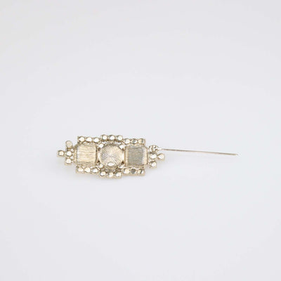 Chanel Gold Tone Pearl and Crystal Pin Brooch