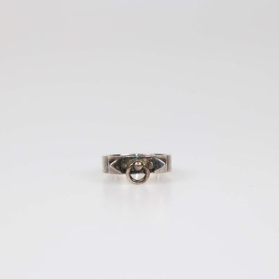 Hermes Silver Sterling Collier De Chien Ring Size 54