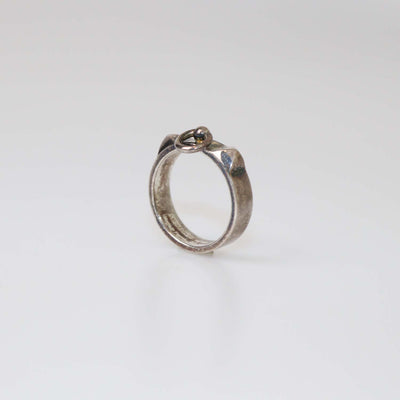 Hermes Silver Sterling Collier De Chien Ring Size 54