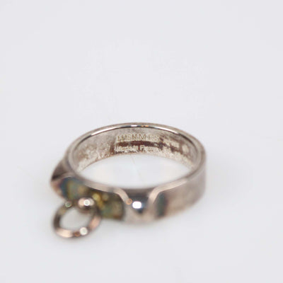 Hermes Silver Sterling Collier De Chien Ring Size 54