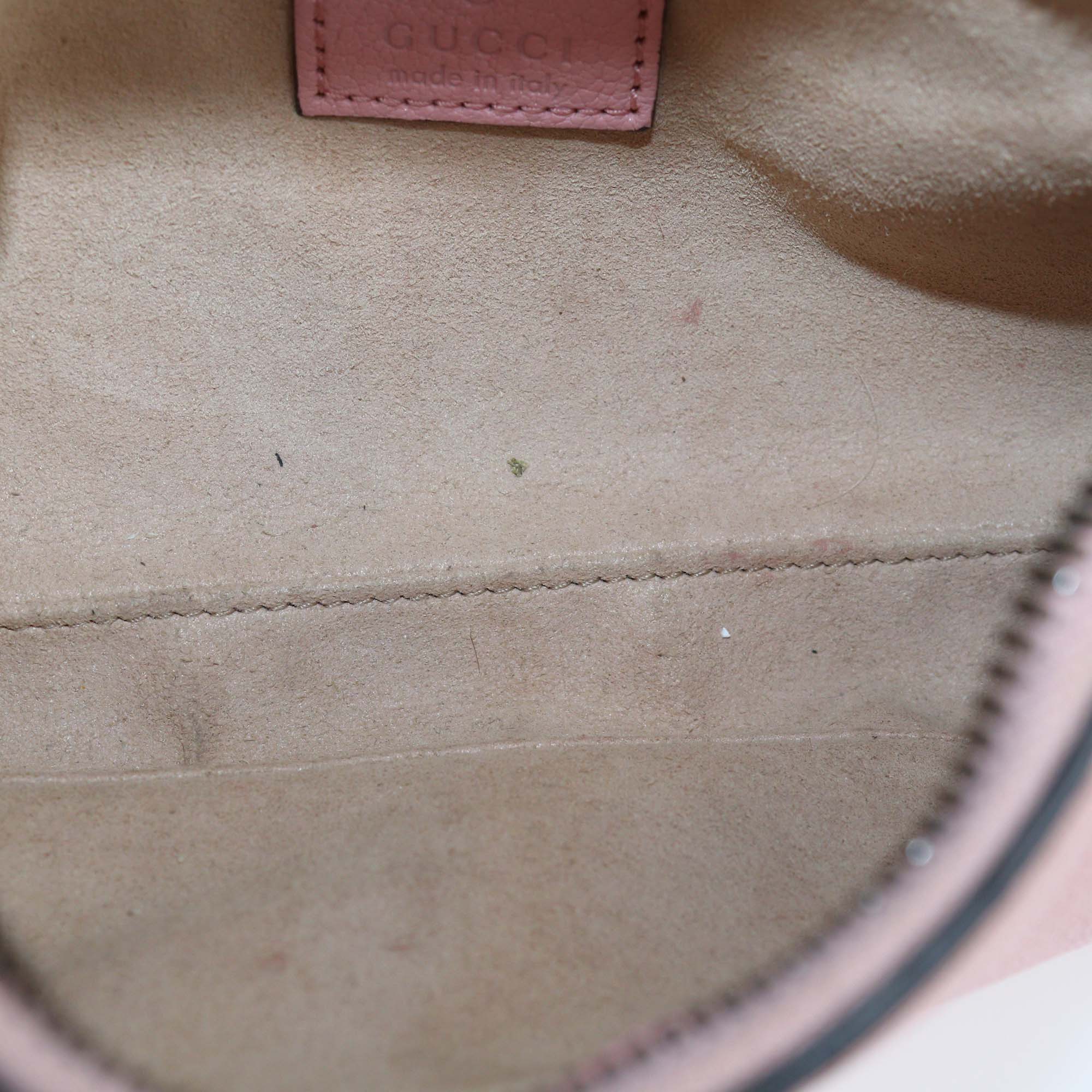 Gucci Pink Leather Aphrodite Mini Shoulder Bag