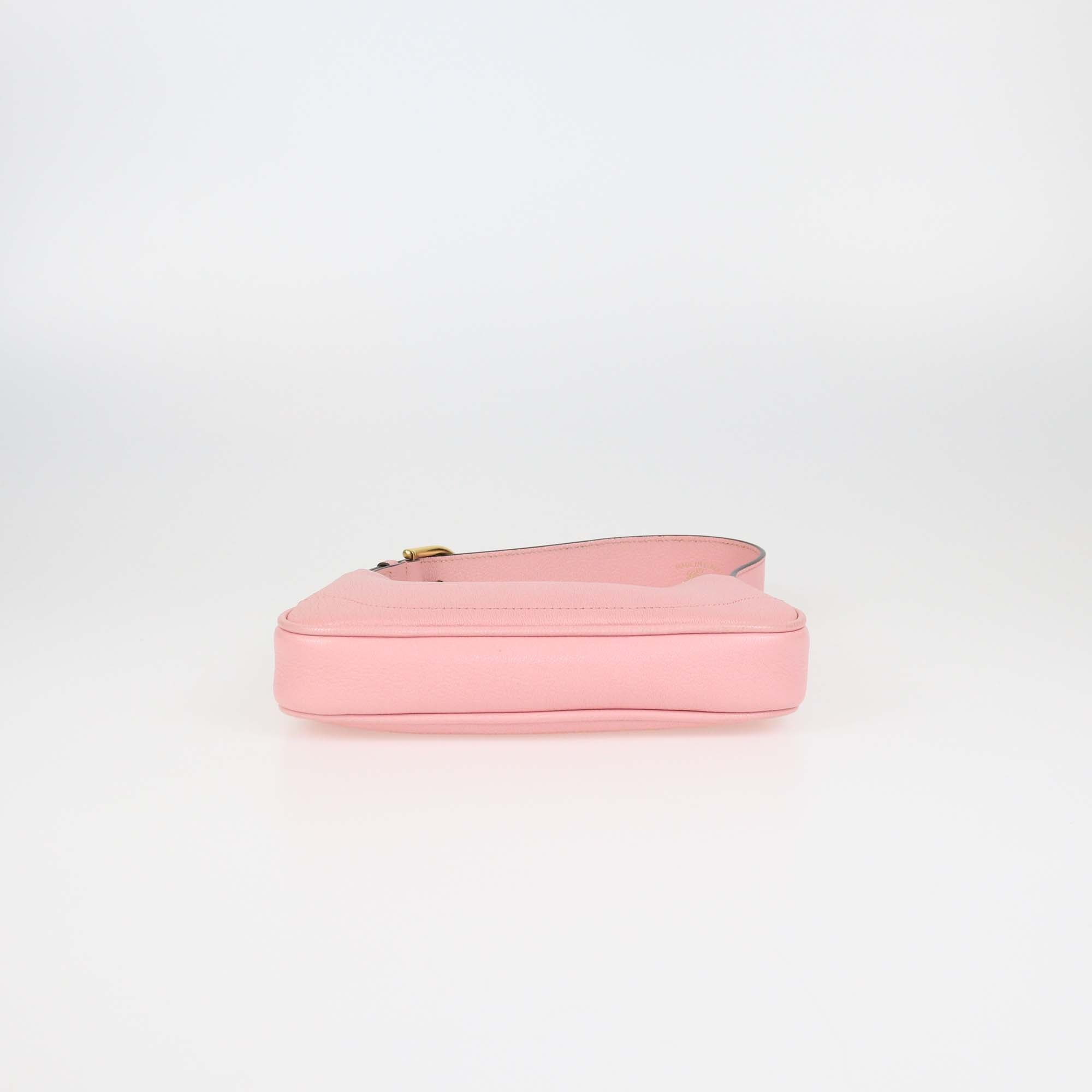 Gucci Pink Leather Aphrodite Mini Shoulder Bag