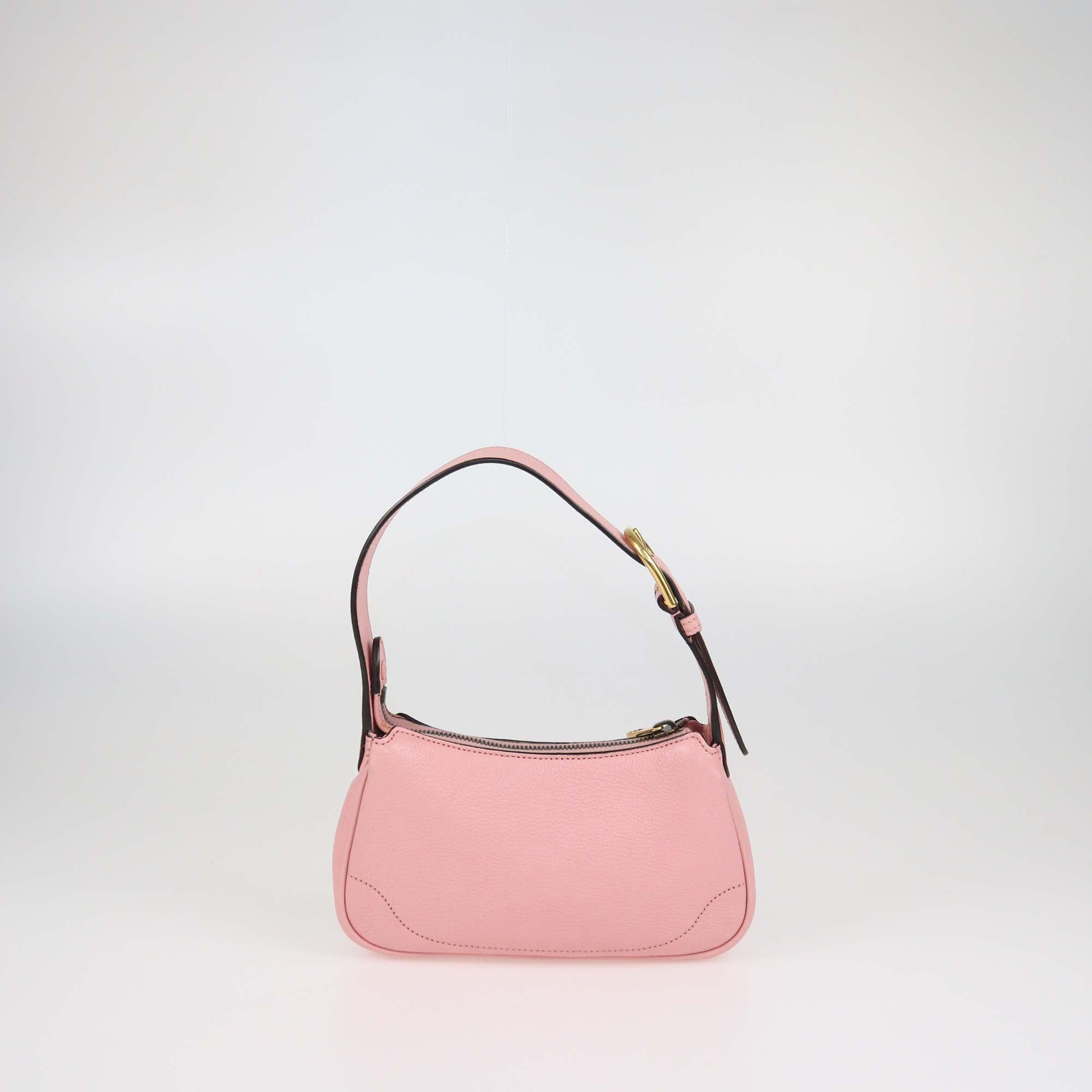 Gucci Pink Leather Aphrodite Mini Shoulder Bag