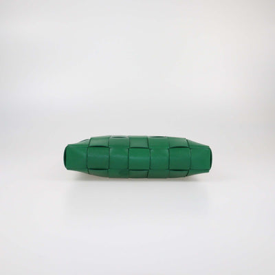 Bottega Veneta Green Intreccio The Snap Pouch Womens Bottega Veneta 