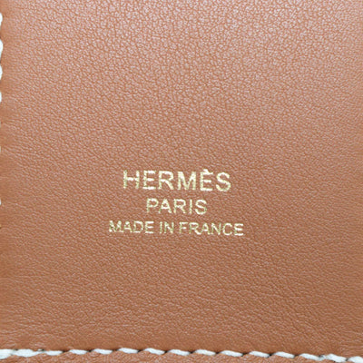 Hermes Gold Epsom and Swift Leather Kelly Pocket Bag Strap