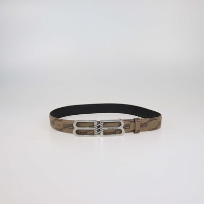 Balenciaga Brown BB Monogram Coated Canvas Belt