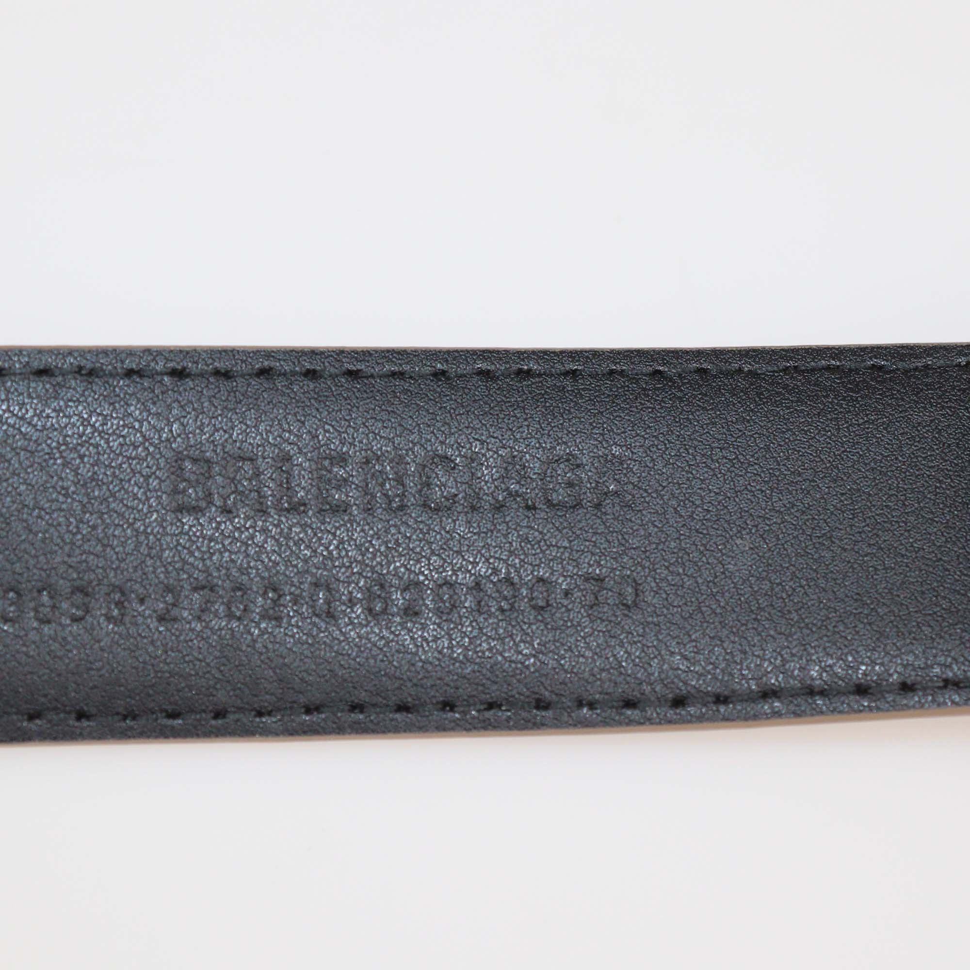 Balenciaga Brown BB Monogram Coated Canvas Belt